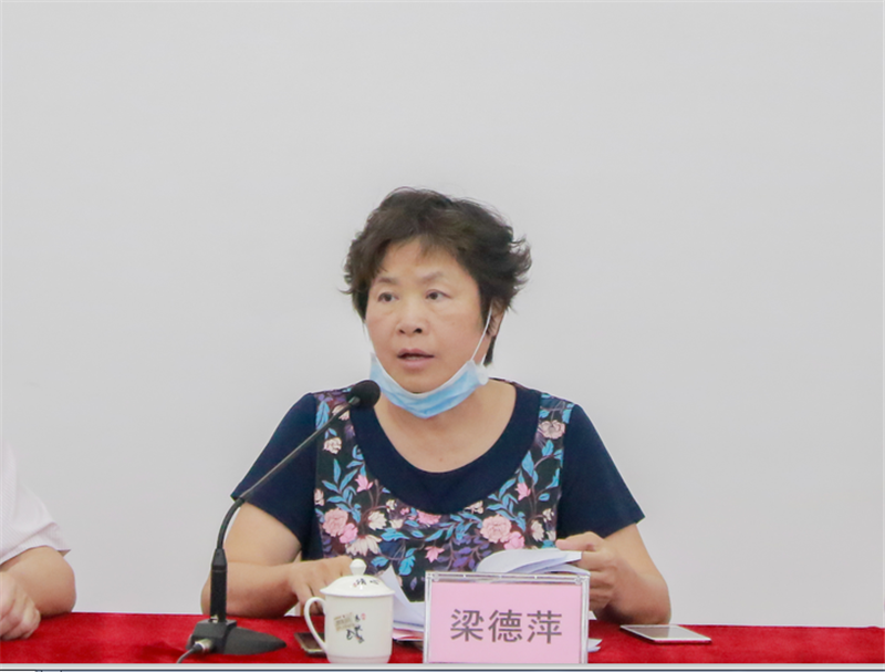 图为学院党委副书记、院长梁德萍作总结发言_副本.png